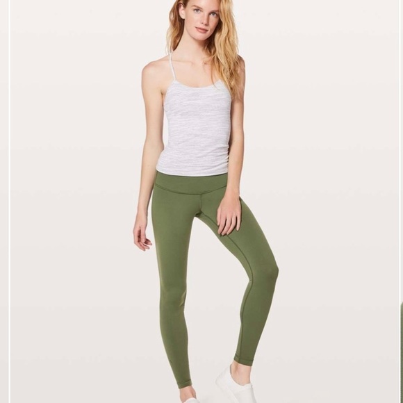 lululemon athletica Pants - Lululemon Athletica Wunder Under Low Rise Tight FullOn Luon 28” Barracks Green 6